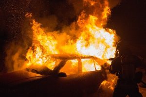 Bakersfield Protester Finds Her Car Burning